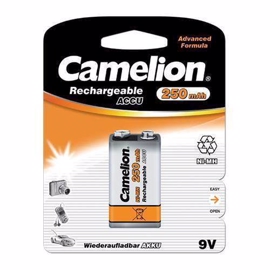 Camelion Genopladelig 9V batteri 250 mah 